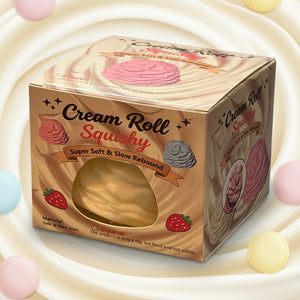 Cream Roll Squishy (White)