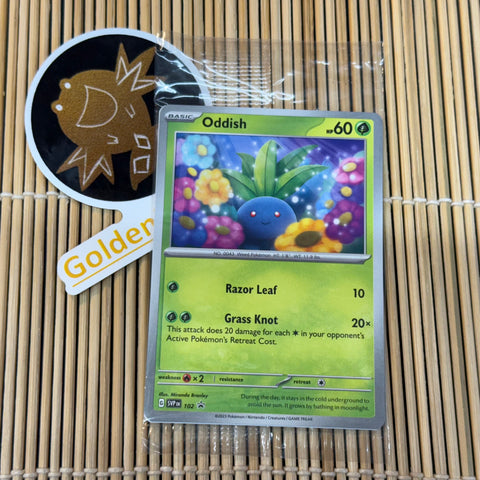 Pokemon TCG: Promo Card Oddish SVP102 (Sealed)