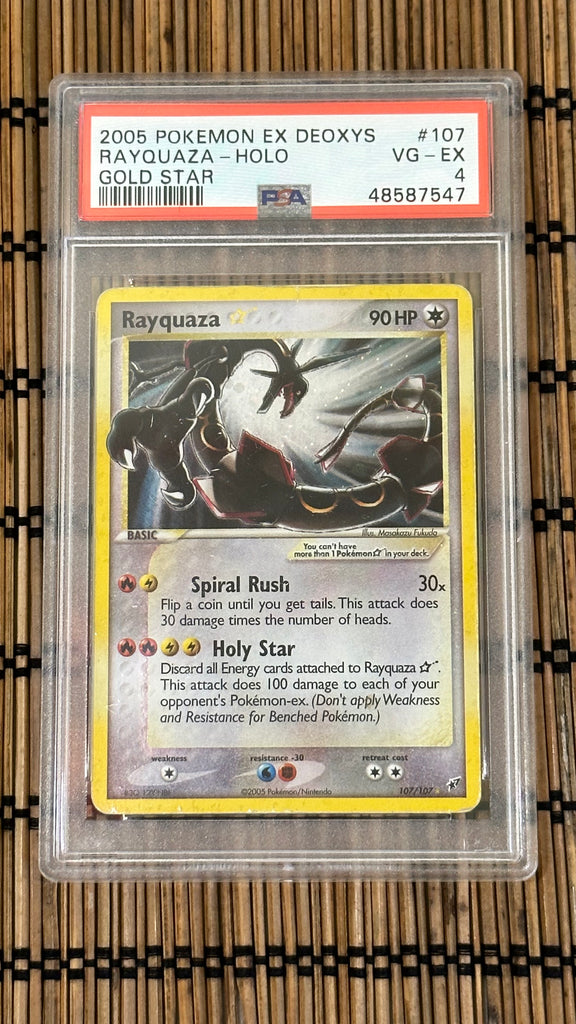 Rayquaza Star 107/107 (PSA 4) – GoldenFishGames