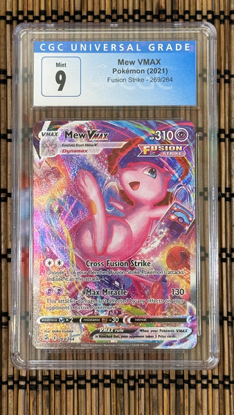 2021 Pokémon Mew VMAX 269/264 Fusion Strike CGC 9 – Kollectible Kings