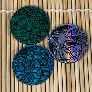 Exclusive Japanese Kanto Vmax Trio Coin Set