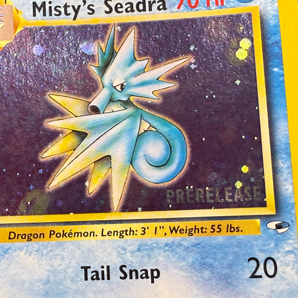 Misty's Seadra (Prerelease) (9/132) GoldenFishGames Misty's Seadra (Prerelease) (9/132) GoldenFishGames