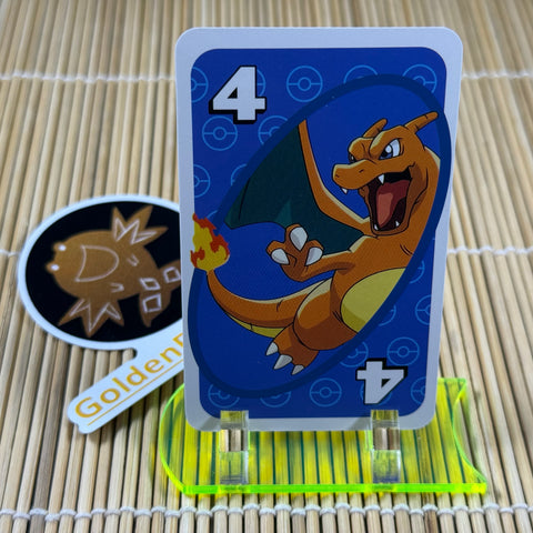 Charizard #4 Blue Japanese Uno Game