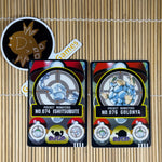 Pokemon Sealdass Geodude & Golem 1997 Sticker Card Japanese Bandai