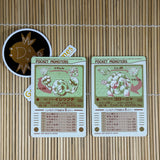 Pokemon Sealdass Geodude & Golem 1997 Sticker Card Japanese Bandai