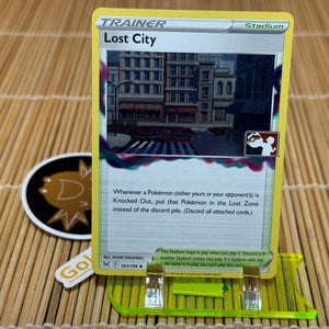 Lost City (161/196) (Pokemon League Stamp) (Cosmic Holo with Swirl)