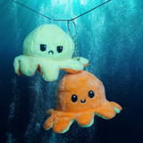 Reversible Octopus Plushy Keychain - Express Your Mood with a Cute Octo-Plushy Companion