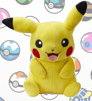 Sitting Boy Pikachu 8" Plush