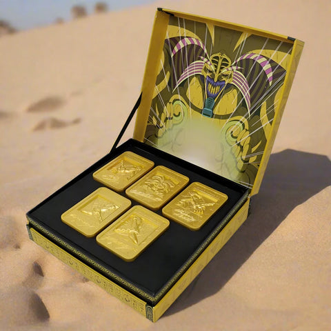yugioh exodia 5 card set Yu-Gi-Oh Exodia The Forbidden One 24 Karat Gold Plated ingot Set – GoldenFishGames