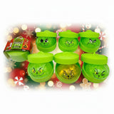 Glitter Christmas Grinch Mystery Squishy Dumpling Stress Relief Squishy Toy