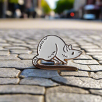 White Rat Pin