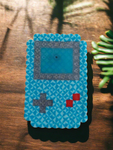 Blue Gameboy Perler Bead Magnet