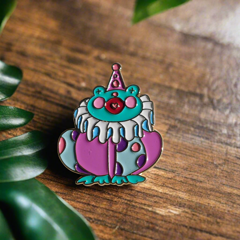 Clown Frog Pin