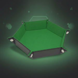 BCW Dice Tray Velvet Hexagon Dice Tray (Green)