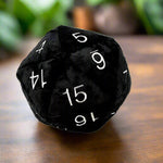 Jumbo D20 Novelty Dice Plush: Black