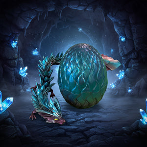 Blue Dragon Egg Figure Set - Pre-Owned