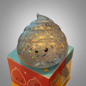 Brady Budeey Glitter Poop Squishy (Silver)