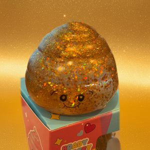 Brady Budeey Glitter Poop Squishy (Gold)