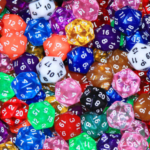 Dice Set (1 Pcs. Acrylic - Random Color D20)