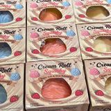 Cream Roll Squishy Vanilla Cream shown in retail display