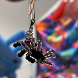 Glass Bead Black Scorpion Charm