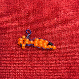 Glass Bead Orange Goldfish Charm