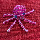 Glass Bead Pink Octopus Charm