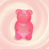 Gummy Bear Squish toy shown outside the box for shape and size reference