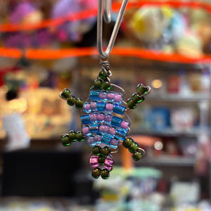 Glass Bead Turtle Charm