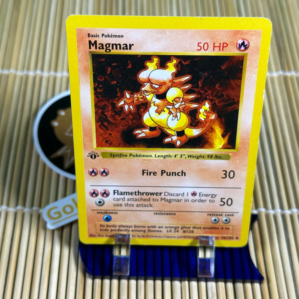 Magmar (36/102) (First Edition) (Light Play)  GoldenFishGames