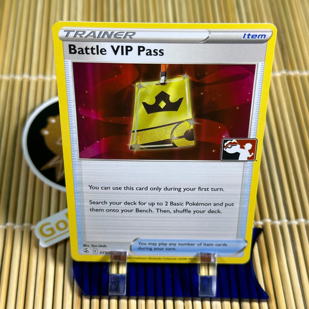 battle vip pass pokemon card Battle VIP Pass (225/264) (Pokemon League Stamp) – GoldenFishGames