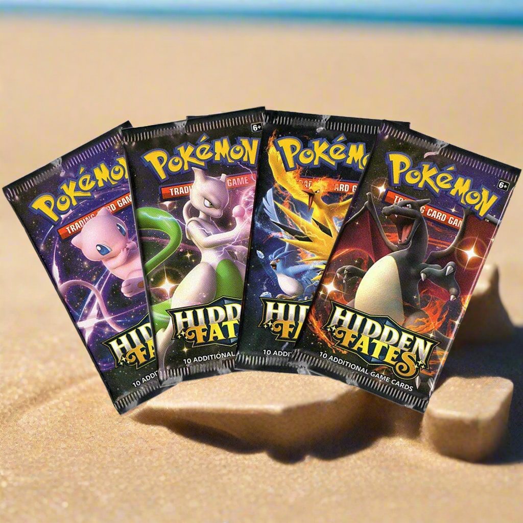 Pokmon TCG: Sun & Moon Hidden Fates Art Set (4 Packs, 1 Art Set) GoldenFishGames Pokmon TCG: Sun & Moon Hidden Fates Art Set (4 Packs, 1 Art Set) GoldenFishGames