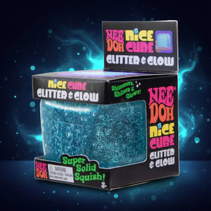 Needoh - Nice Cube Glitter & Glow (Blue)