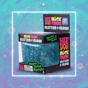 Needoh - Nice Cube Glitter & Glow (Blue)