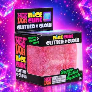 Needoh - Nice Cube Glitter & Glow (Pink)