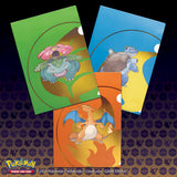 Pokémon Tournament Folio 3-Pack Venusaur Charizard Blastoise display view