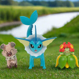 Pokémon: Battle Figure 3-Pack! (Vaporeon, Rockruff and Bellossom)