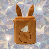 Pokémon TCG Prismatic Evolutions Super-Premium Collection fuzzy Eevee deck box back view