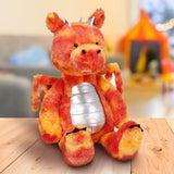 Red Dragon Plush 16 inch SuperSoft on warm fantasy playroom background