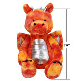 Kid Connection Red Dragon Plush 16 inch size reference