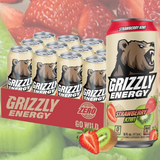 Grizzly Energy Drink 16oz (Strawberry Kiwi)