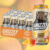 Grizzly Energy Drink 16oz (Orange Mango)