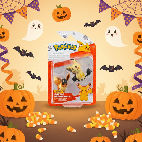Pokémon: Battle Figure 2-Pack! (Halloween Mimikyu and Eevee)