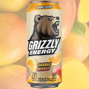 Grizzly Energy Drink 16oz (Orange Mango)