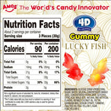 4D AMOS Gummy - Luckey Fish Peach & Mango (3.95oz Bag)