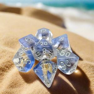 Dice Set (7 Pcs. Resin - Sea Conch)