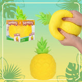 Squeeezy Pineapple Squish yellow pineapple sensory fidget toy with packaging