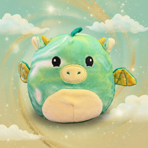 Squishmallows (4" Green Dragon with Gold Wings)