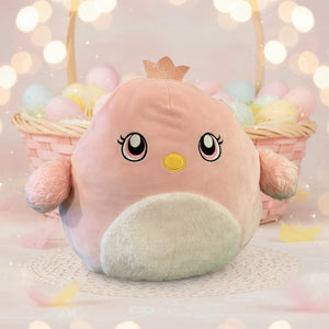 Squishmallows (12" Harmony the Pink Chick with Crown)