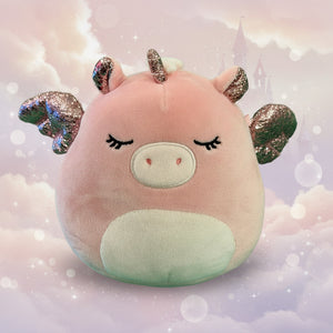 Squishmallows (5" Pink Dragon with Metallic Wings)